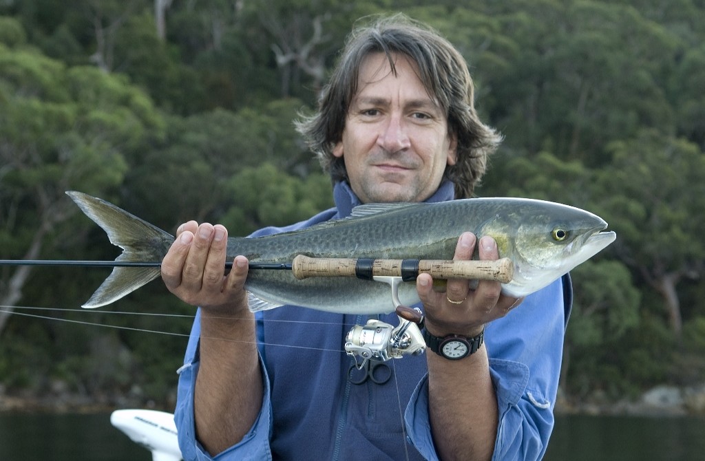 Andrew managed to troll up an Australian Salmon in Cowan Creek - Hawkesbury River © Gary Brown